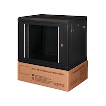 Lande 9u 19" Duvar Tipi Rack Kabinet Genişlik: 600 Mm Derinlik: 450 Mm Siyah Demonte