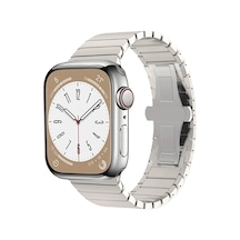 Newface - 459 - Apple Watch Uyumlu 38mm Kr413 Fine Steel Kordon - - Aconcept - Yıldız Işığı