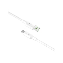 Linktech K608 Type-C  2.4A 1.5 M Data Şarj Kablosu Beyaz