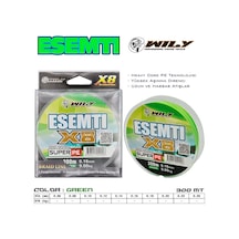 Wily Esenti 8 Kat İp Misina 300 Mt Yeşil 0,16