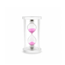 Orta Cam Kum Saati Cam Standlı Çap: 6.8cm-yükseklik: 12cm 5332