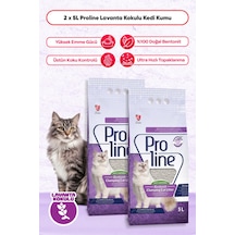 Proline Lavanta Kokulu Bentonit Kedi Kumu 5 Lt 2 Adet