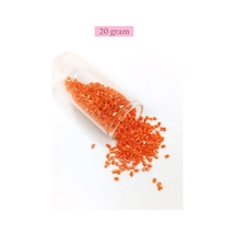 Kesme Cam Boncuk 2mm - 20 Gram - Turuncu -bnc305