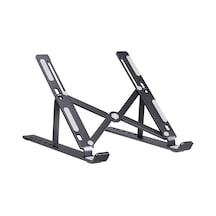 Mufunye Katlanabilir 6 Seviyeli Laptop Stand - Ergonomik, Hafif Ve Taşınabilir Alüminyum Dizüstü Bilgisayar Tutucu