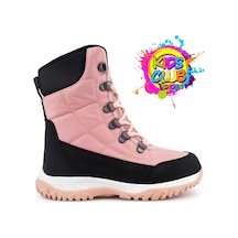 Kids Club Shoes Felix Ortopedik Kaymaz Taban Unisex Kar Botu Çocuk Bot Pudra
