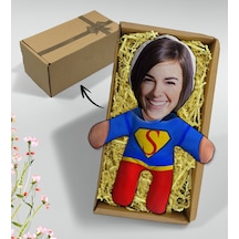 Bk Gift Hediye Kutusunda Kişiye Özel Fotoğraflı Kadın Süper Kahraman Bebek Yastık-14, Arkadaşa Hediye, Sevgiliye Hediye, Doğum Günü Hediyesi