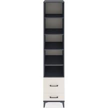 Hyperion Dolap 5 Raflı 2 Çekmeceli 44x44x221 Antrasit-aytaşı Antrasit