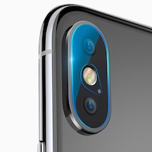 iPhone X Uyumlu Arka Kamera Lens Koruyucu Tamperli Cam
