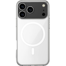 Apple Apple iPhone Uyumlu  17 Pro Max Kılıf Magneticsafe Şeffaf Silikon - Şeffaf