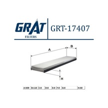 GRAT 17407 Polen Filtresi Mondeo 93- Cougar 98-