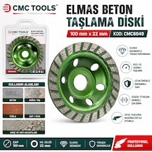 Cmc Tools Elmas Beton Taşlama Diski 100 Mm X 22 Mm Kod : Cmc 6049