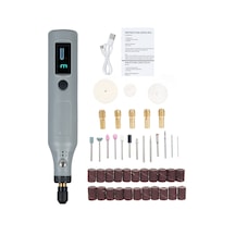 Moveevo Siyah/gri Renk Seçenekli, 3.7v Çıkış Gerilimli, 1500mah Pil Kapasiteli, 3 Vitesli Döner Alet Seti