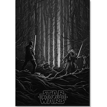 Cakasepetim Star Wars Kavga Ahşap Mdf Tablo