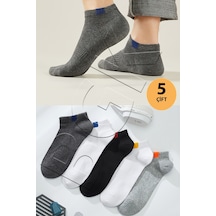 Bgk Unisex 5'li Spor Patik Çorap Çok Renkli