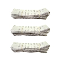 Baskılı Mat Beyaz Baget Dürüm Kese Kağıdı - 8 X 28 Cm. - 2.5 Kg. - Ortalama 600 Ad - Paket
