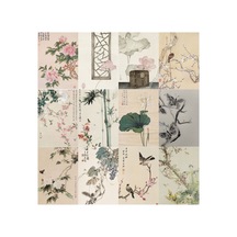 12 Parça A5 Uzak Doğu Suluboya Sanatı Poster Seti Asian Aesthetic Wall Collage Duvar Afişi