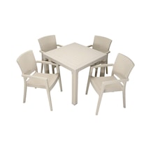 Mandella Elit Rattan 90x90 Zeus Koltuk Masa Takımı Çölbeji Diğer