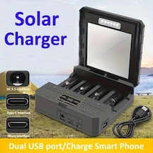 Besthome1 Dream011 1 Bilgisayar Güneş Şarj Cihazı Lityum Pil 18650-26650, Akıllı Usb Şarj