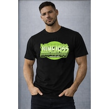 Herkesemoda Dream Big Yazı Detaylı Basic T-shirt Siyah