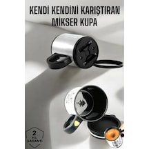 Yazılı Mug Kupa Karıştırıcı Özelliği Ve Paslanmaz Çelik Çok Renkli