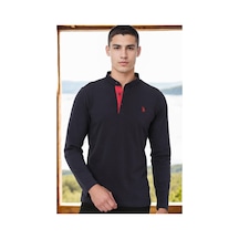 V4009 Dewberry Erkek Sweatshırt-lacivert-1 Lacivert-1