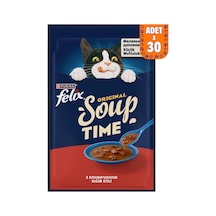 Felıx Soup Time Kedi Çorbası Sığır Etli 48g X 30 Adet