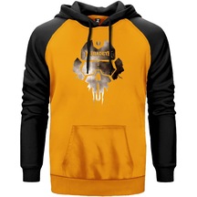 Megadeth Steel Skull Sarı Reglan Kol Unisex Sweatshirt Hoodie Sarı
