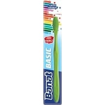 Basic Diş Fırçası Kırmızı Açık Ahşap