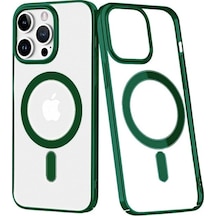 Apple İphone 14 Pro Kılıf Element Magneticsafe Sert Kapak - Köknar Yeşili Çok Renkli