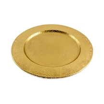 Brett Metal Oval Tabak 20x20 Cm Açık Gri