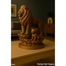 Yy6279 Aslan Ve Yavrusu Biblo Silikon Kalıp