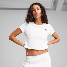 Puma Wardrobe Ess Baby Kadın Beyaz T-shirt 629745