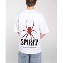 Kozia Outdoors Malkoçbey Sprint Baskılı Oversize Unisex O Yaka T-şhirt Beyaz Beyaz