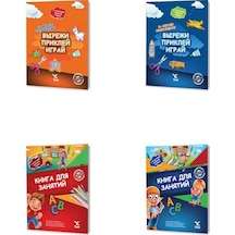 3-6 Yaş Rusça Aktivite Seti Russian Kids Activites Books