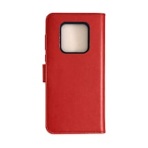 Newface - 862 - Tecno Camon 16 Prime Trend S Plus Kapaklı Kılıf - Edntrend - - Kırmızı