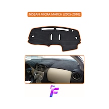 Nissan Micra 2005-2010 Uyumlu Torpido Örtüsü Yansıma Önleyici Tam Koruma Kolay Montaj H64 Kahverengi