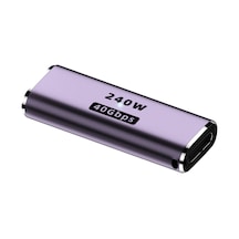 Type-c Dişi - Dişi Şarj Adaptörü, Pd240w 40gb Yüksek Hızlı Şarj Adaptörü