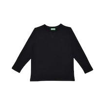 United Colors Of Benetton Benetton Kız Çocuk Uzun Kollu Basic T-shirt Bnt-g21576 Siyah