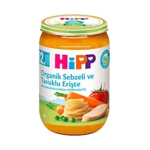 Hipp Organik Sebzeli ve Tavuklu Erişte 12+ Ay Kavanoz Maması 220 G