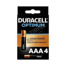 5 Adet Duracell Optimum İnce Kalem Pil Aaa 4'lü