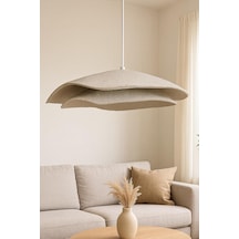 Karbon Beton Avize Tekli Sarkıt Modern Tavan Aydınlatma, E27 Duy, 50 65 Cm, 65 Cm Yükseklik Marvante Handmade Diğer
