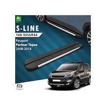 S-dizayn Peugeot Partner 2 Tepee S-line Aluminyum Yan Basamak 193 Cm 2008-2018 A+ Kalite