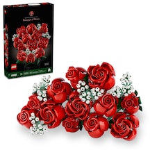 LEGO® Icons Gül Buketi 10328 - Yetiskinler için Koleksiyonluk ve Sergilenebilir Yaratici Çiçek Model Yapim Seti (822 Parça)