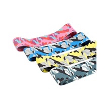 Mor Kamuflaj Direnç Bantları Spor Kaymaz Squat Kalça Eğitim Örgülü Elastik Bant Genişletici Fitness Uyluk Yoga Egzersiz S Çok Renkli