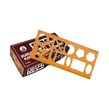 Yıldızlar Geometrik Şablon Cetvelli Atatürklü 25 Cm 40