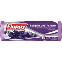 Floppy Lavanta Kokulu Büzgülü Çöp Torbası 10'lu 55 x 60 CM