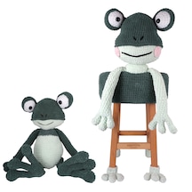 Amigurumi Kurbağa Sandalye Ve Oyuncak - Anatoya Yeşil