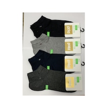 Pola Erkek Bambu Patik 6'lı Paket Asorti Renk Karışık Renk Bambu Patik Çorap