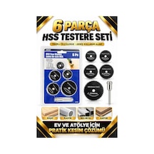 6 Parça Hss Mini Testere Seti Farklı Ölçülerde Dairesel Kesme Dis
