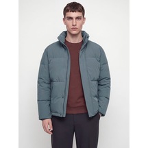 Jack & Jones Jjesoho Puffer Collar Aw26 Sn Turbulence Çok Renkli